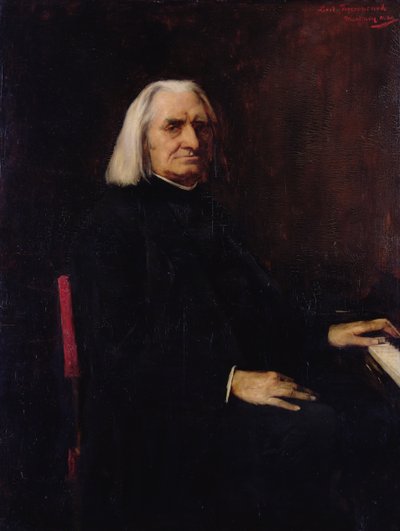 Portrait of Franz Liszt, 1886 by Mihály Munkácsy